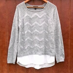 AB Studio Sweater with Shirttail at bottom